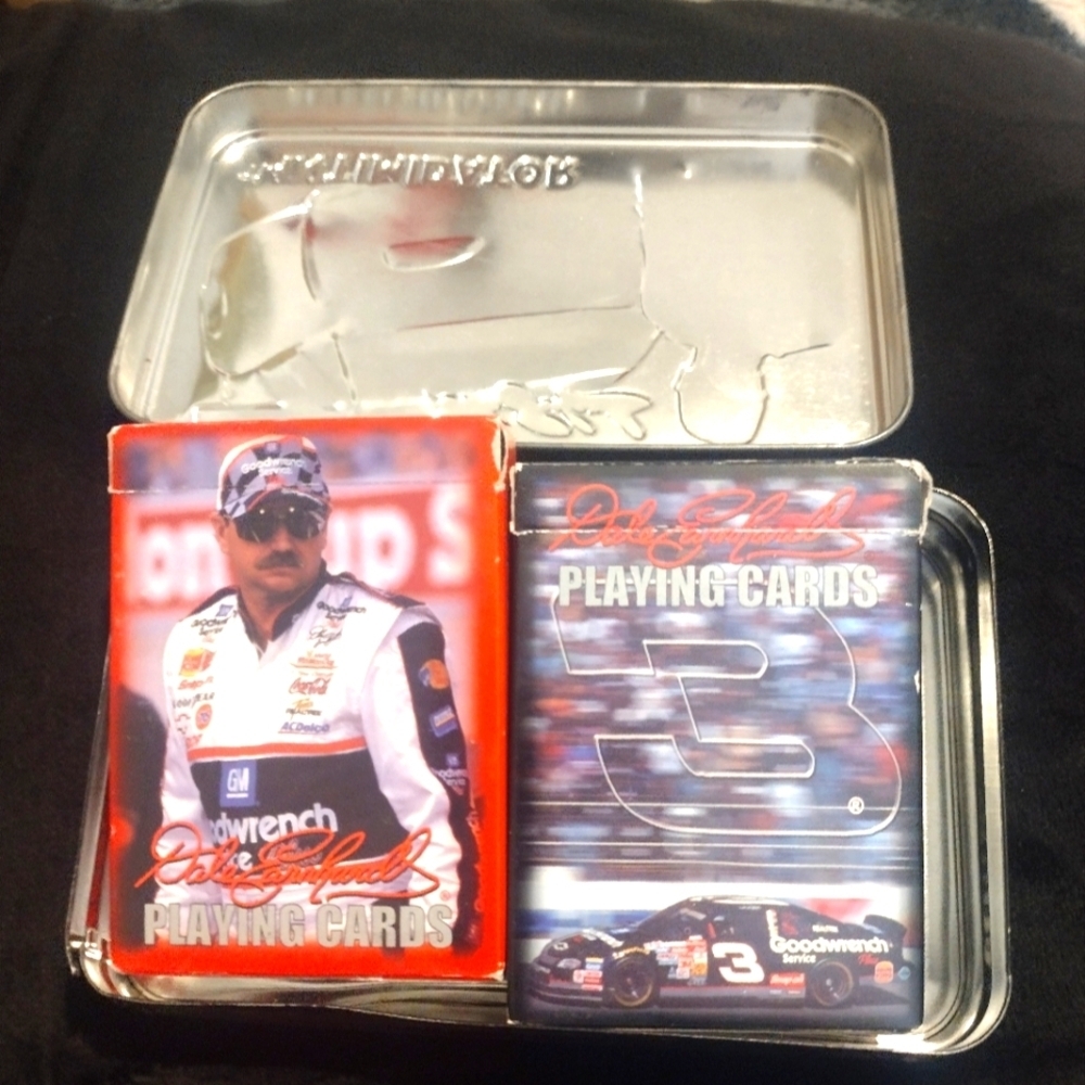 Collector "The Intimidator" NASCAR  2 Decks Of Cards Featuring Dale Earnhardt Jr